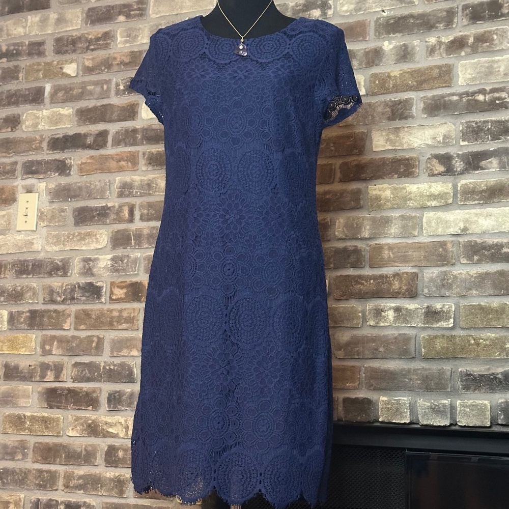 Laundry Shelli Segal Los Angeles blue Dress